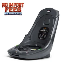 ₢hicco Fit360 Rotating Convertible Car Seat Base LeverLock Install Grey