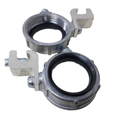 10 New Grounded Insulated 1'' Zinc Metallic Grounding Bushings
