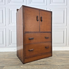 Vintage Tallboy Cabinet - E Gomme G Plan Cupboard Drawers - Gentleman's Wardrobe