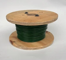 GREEN Vinyl Coated Wire Rope Cable,1/16 - 3/32, 7x7, 500 ft Reel