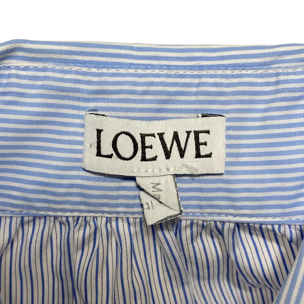 LOEWE Patchwork Oversized Striped Long Sleeve Shi… - image 5