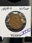 1928-S Lincoln Wheat Cent in VF Condition