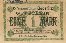 Döberitz Gefangenenlager KGL 1 Mark ohne Datum leicht gebraucht (verfärbt)