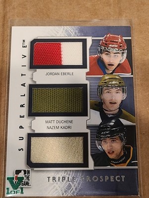 2009-10 ITG Superlative Triple Prospect Jersey Eberle Duchene Nazem Kadri #/9