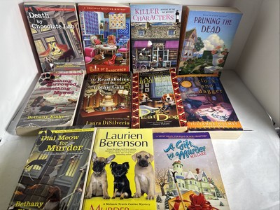 Cozy Mystery ''Cats Bethany Blake,Dogs Laurie Berenson Others Lot of 11