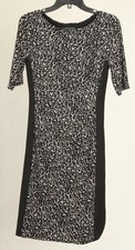 Lauren Ralph Lauren Dress Women’s 4 Black White A Line Half Sleeve Pullover 