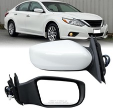 Right Passenger Side White Mirror Compatible with Nissan Altima 2013-2018 Seda