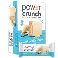 Power Crunch Protein Energy Bars French Vanilla Creme 5 Count 1 2 Pack