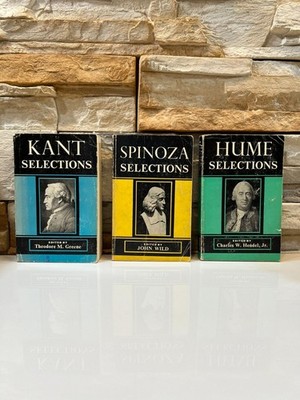 Kant Spinoza Hume Selections 3 Book Set Theodore Greene John Wild Charles Hendel