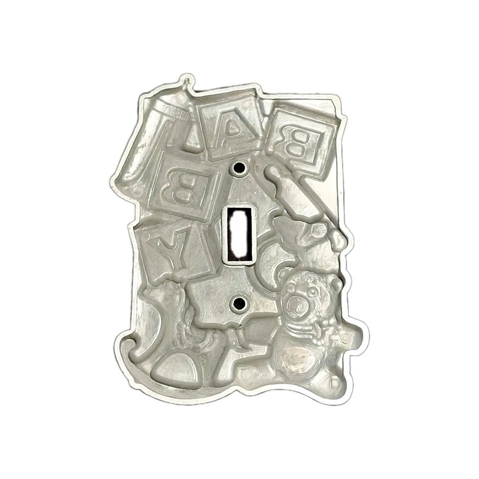 Заколка для подгузников Baby ABC Blocks бутылочка плюшевого медвежонка серебристая пластина переключателя света лошадь  - Изображение 2 из 2