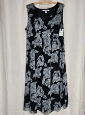 Croft & Barrow Women's Dress Sleeveless Floral Print Size 16