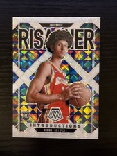 Zaccharie Risacher White Mosaic /25 Introductions Rookie