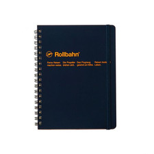 Delfonics Rollbahn Spiral Classic Notebooks: 5-1/2 in. x 7 in. Dark Blue  B6 n