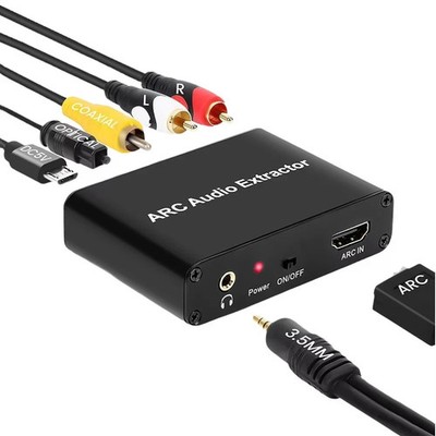 HDMI ARC Adapter 192KHz to ARC Audio Extractor Digital Optical SPDIF Coaxial NEW