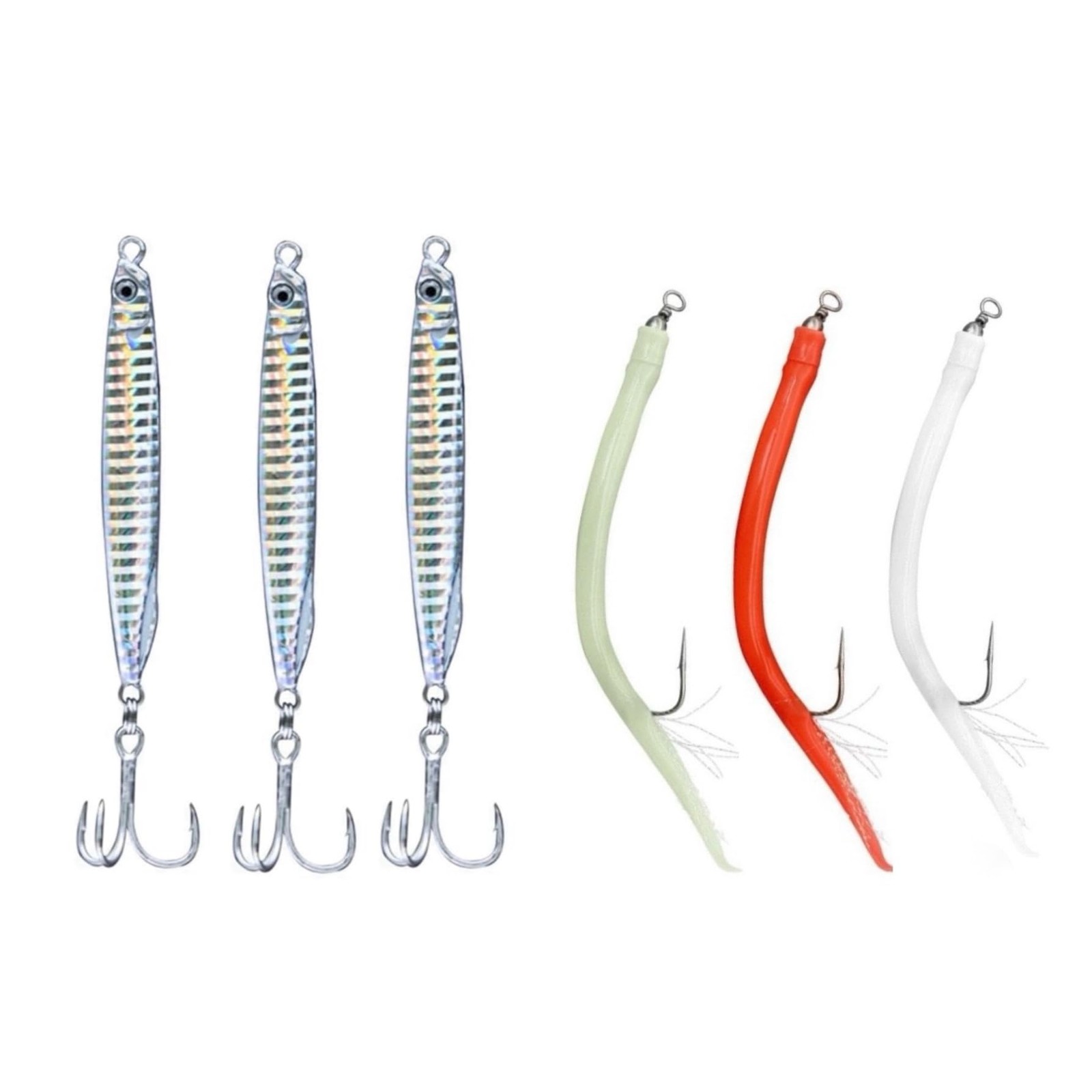 3pcs. 2.8oz Saltwater Fishing Lures Fishing Jigs Fishing Spoons for Bluefish,... - Image 2