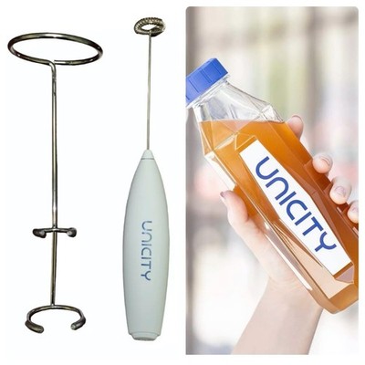 2 Pcs Set：One Unicity Diamond Bottle And One Hand  Mixer- Battery Operated