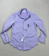 Calvin Klein Men  s Slim Fit Stretch button up dress shirt size medium / M Purple