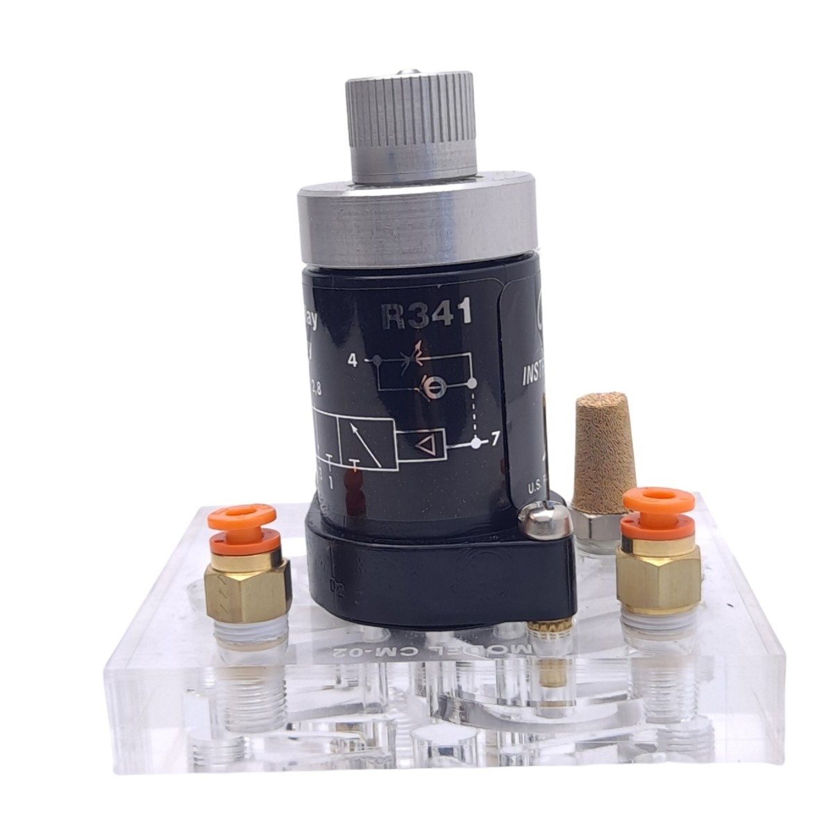 Clippard R-341 Minimatic Pneumatic Valve, 3-Way Delay Out, 250 L