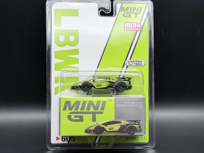 Mini GT Lamborghini LB-Silhouette WORKS Aventador GT EVO Lime #605 1/64