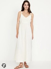 Old Navy Crochet Bodice Cotton Maxi Dress Size M NWT