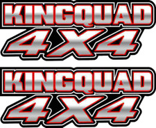 King Quad 4x4 white Gas Tank Graphics Sticker Decal
