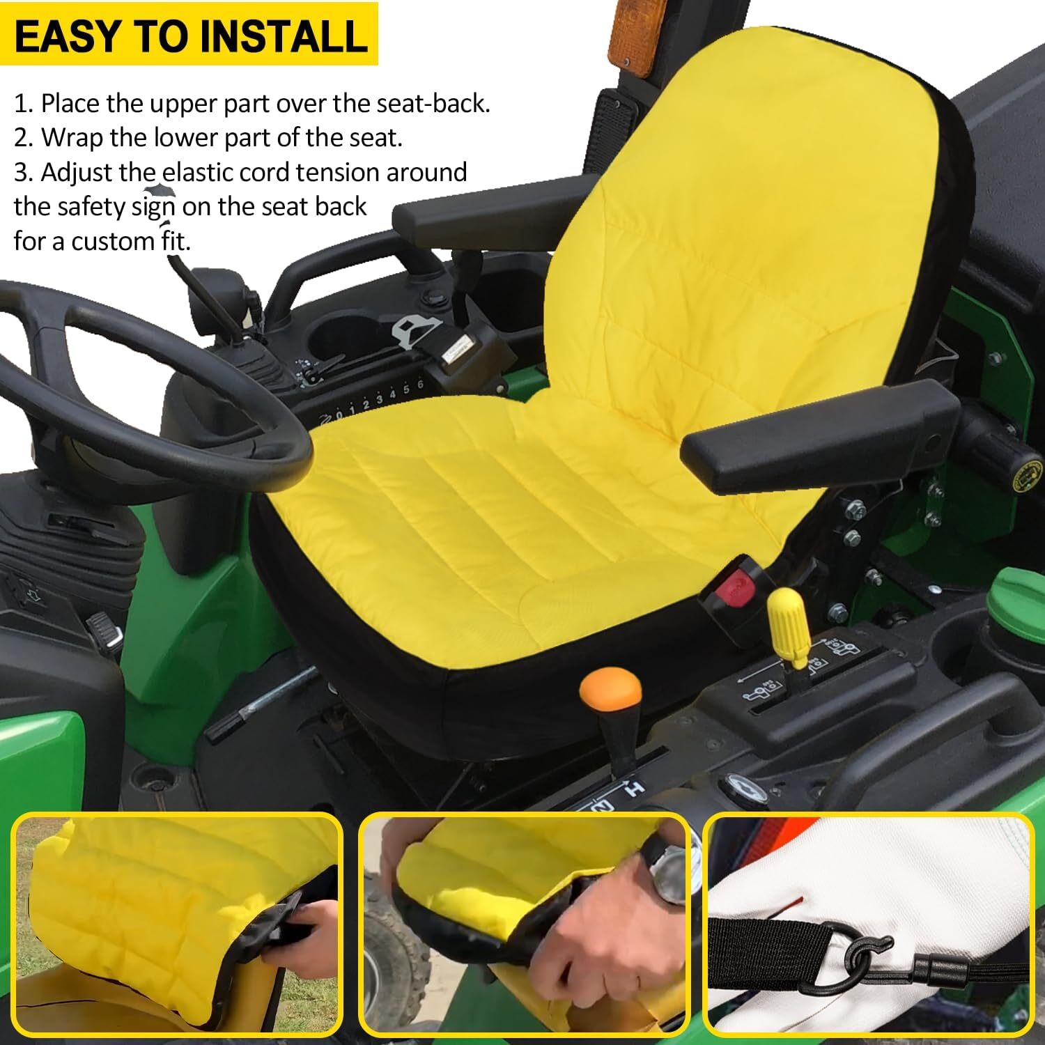 Tractor Seat Cover for John Deere 1025R 2025R Compact Utility Models