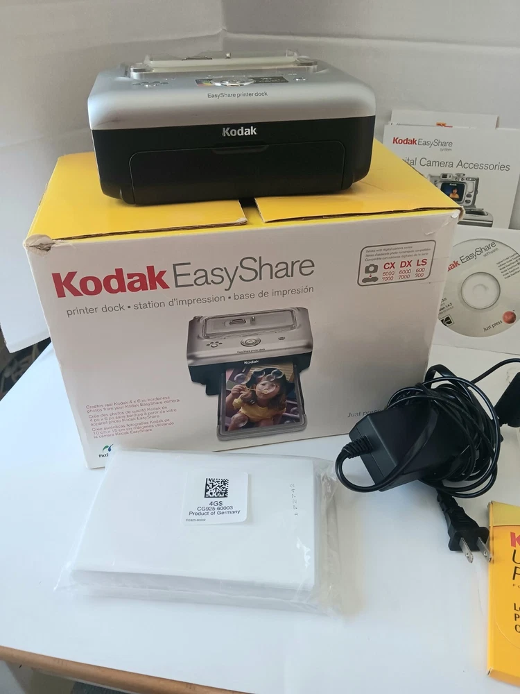 Kodak EasyShare Photo Printer Camera Dock CX DX LX Tested Works W/ Picture Paper