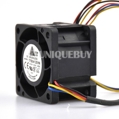 Cooling fan TFB0412EHN for Delta High Speed 12V 40*40*28mm 0.87A 4pin PWM - Imagen 3 de 4