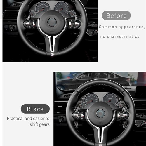 Paleta de cambio interior de fibra de carbono forjada para BMW M2 M3 M4 M5 M6 - Imagen 8 de 8