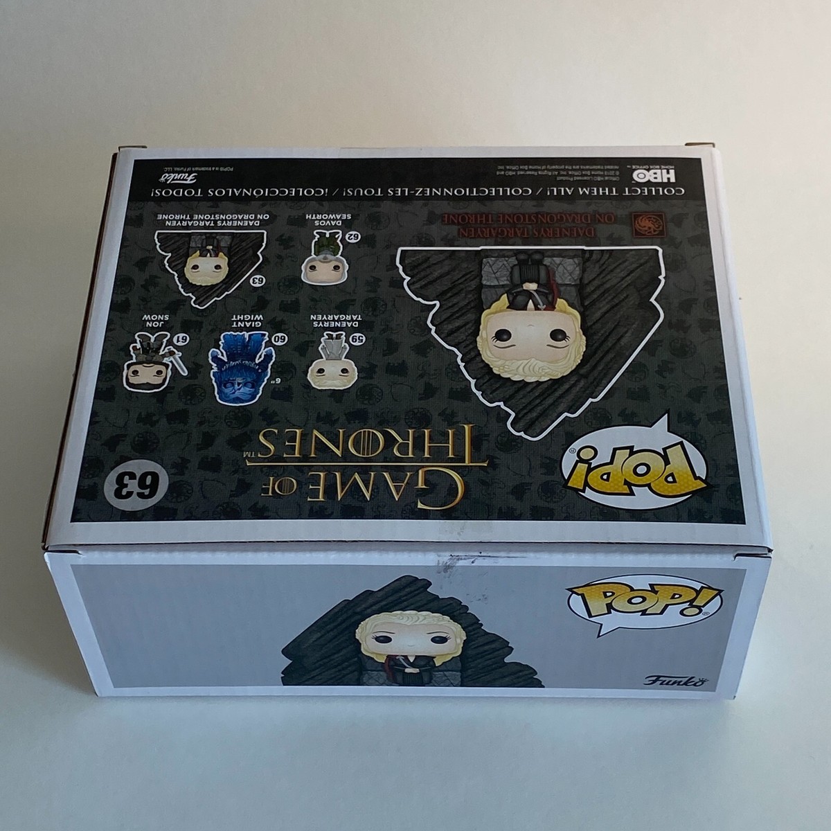 Funko Pop Daenerys – Trône De Pierre (Dragonstone) – Game Of Thrones – Boîte Abîmée