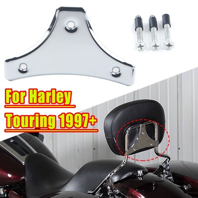 Motorrad Sissy Bar Rückenlehne Pad Mount Kit Chrom Für Harley Electra Glide