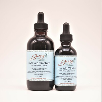 Liver Aid Herbal Tincture 4 oz.  100% Pure Detox the Liver!