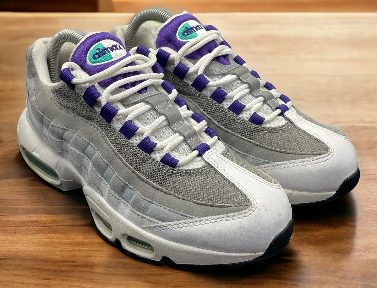 Nike AirMax 95 Grapes White Gray Classic OG Run Shoes Womens Size