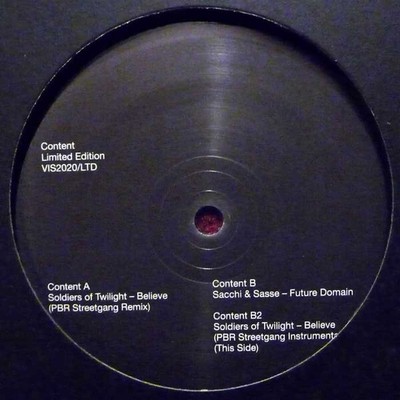 Soldiers Of Twilight / Sacchi & Sasse - Believe / Future Domain (12'', Ltd)