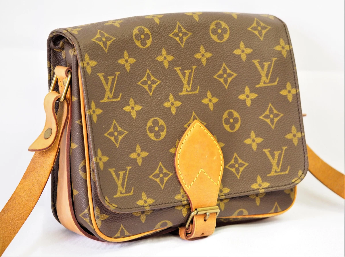 Louis Vuitton Vintage Monogram Canvas Cartouchiere MM Shoulder Bag