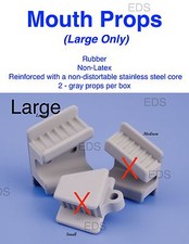 Mouth Prop Bite Blocks Rubber Large Adult Only  Qty 2 Dental Tattoo Piercing