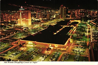 Night View Ala Moana Shopping Center Now Closed La Ronde Revolving Restaurant HI