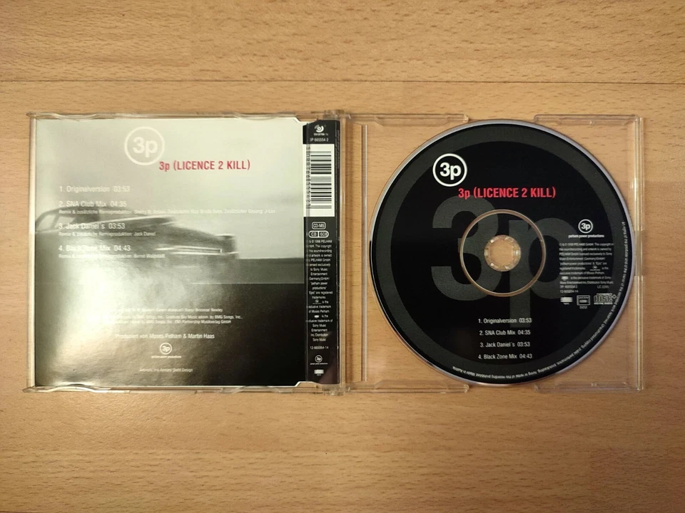 3p - 3p (Licence 2 Kill) (CD, Single, 1998) inkl. Remixe - wie neu! - Bild 2 von 3