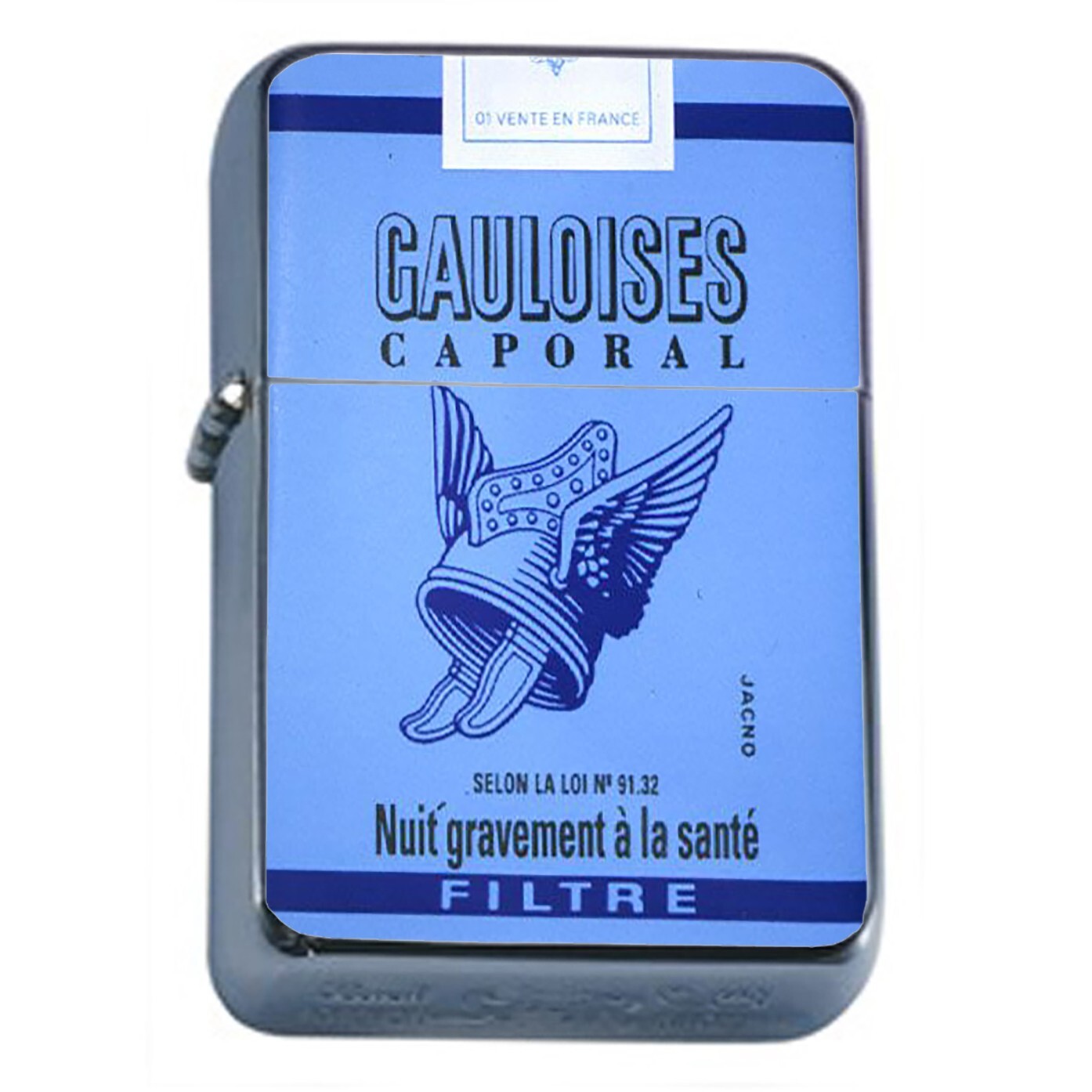 Vintage French Classic Caporal Cigarette Oil Lighter