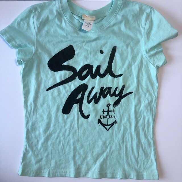 O'Neill Sail Away Youth TShirt Girls Size Large Color Cyan eBay