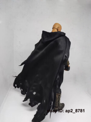1/12 Battle Damaged Wired Hooded Cloak Cape For 6'' 7'' Action Figure Body Custom