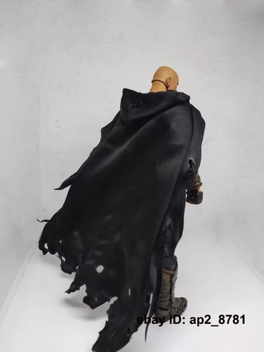 Mantello con cappuccio cablato danneggiato battaglia 1/18 mantello per 3,75'' action figure corpo personalizzato - Foto 2 di 3