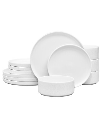 Noritake Colortex Stone 12-Pc. Dinnerware Set H1204 Service for 4