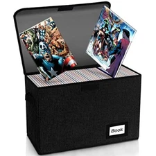Comic Book Storage, Comic Book Box, 15.8" X 7.8" X 11.8", Collapsible Comic S...