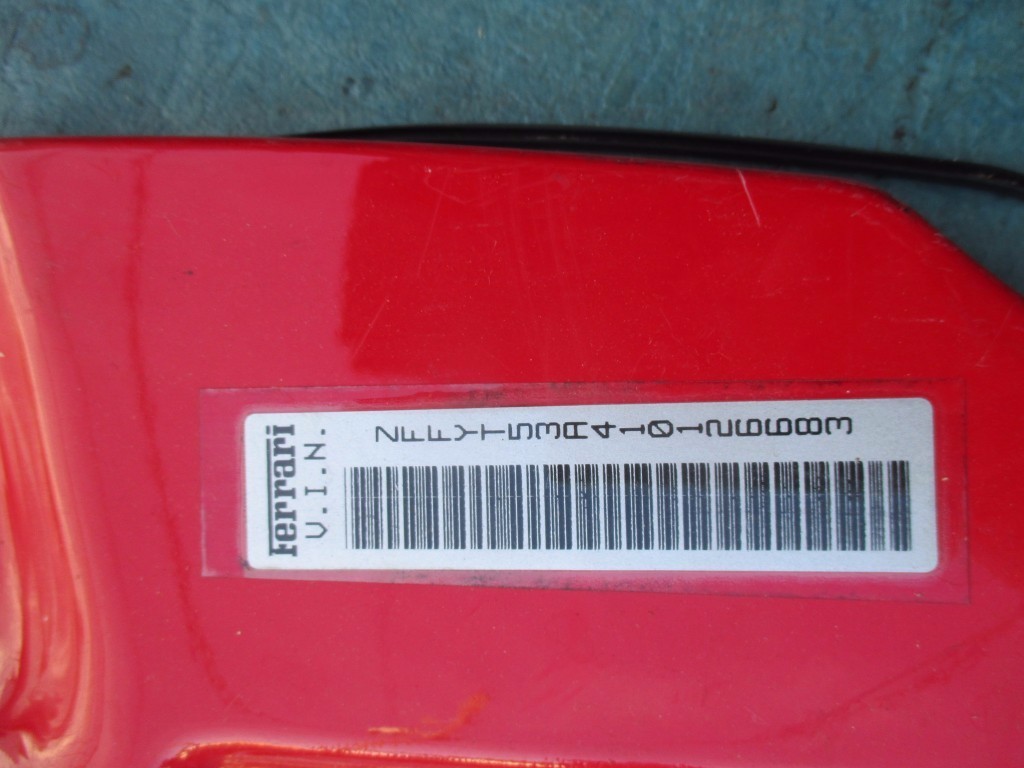 Ferrari 360 left inner door striker plate panel strip 
