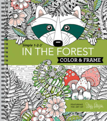 Color & Frame Adult Coloring Book - In the Forest - Spiral-bound - GOOD
