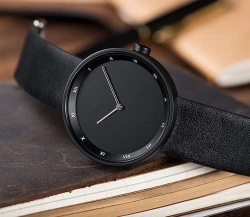 Watch for Men All Time Classic. Modern Classy Minimalistic Ultra Light BLACK - Picture 4 of 6