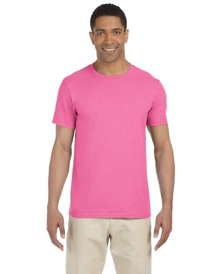 Gildan G640 Adult Softstyle T-Shirt Ringspun Cotton Crew Neck Plain T-Shirt