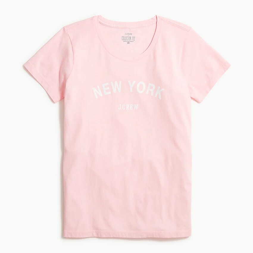 J Crew Factory Women’s New York Collector Tee T Shirt Pink Size L eBay