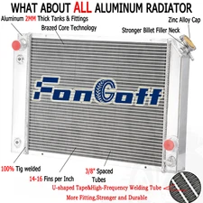 NEW Aluminum 4 Rows Radiator Fit 1984-1988 Pontiac Fiero L4 V6 2.5L/2.8L